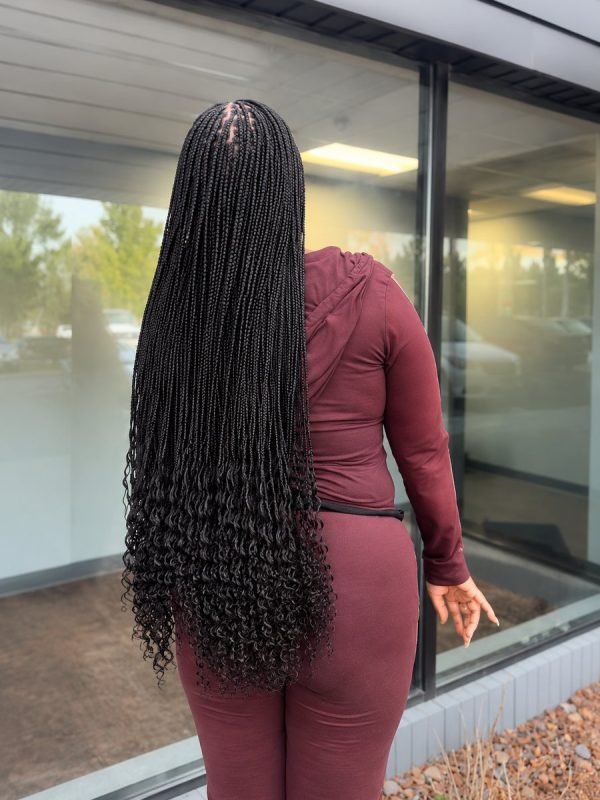 Boho knotless braids by Mouna Hair Braiding and Weaves