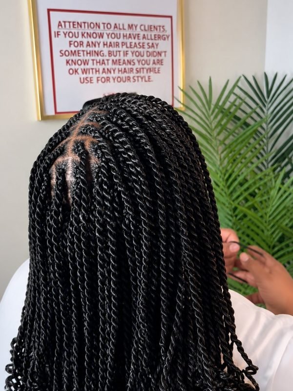 Knotless twists by Mouna Hair Braiding and Weaves