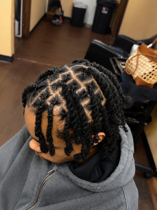 Men's braided style by Mouna Hair Braiding and Weaves