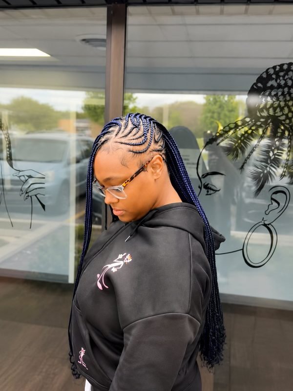 Tribal braids by Mouna Hair Braiding and Weaves