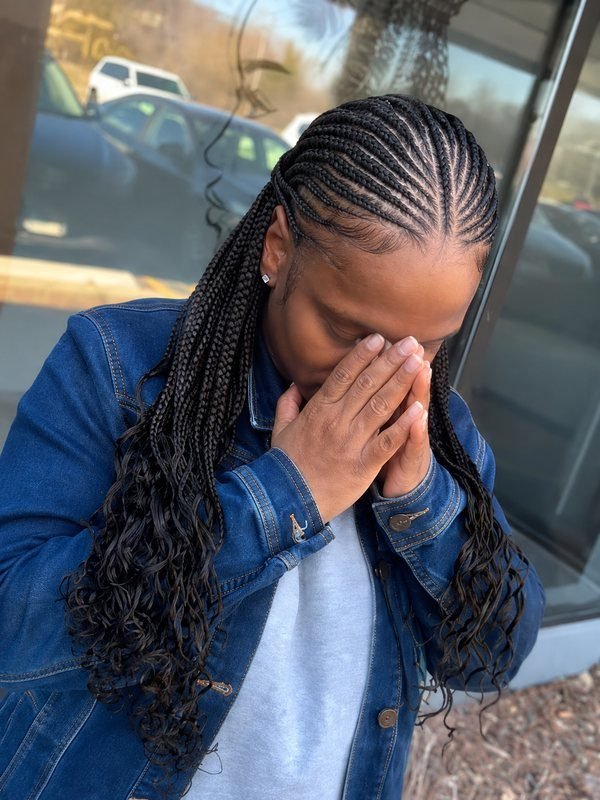 Tribal braids by Mouna Hair Braiding and Weaves