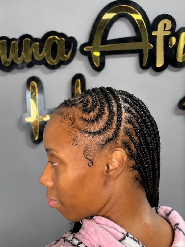 Tribal braids by Mouna Hair Braiding and Weaves